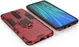 Xiaomi Redmi Note 8 Pro Hybride Hoesje met Kickstand Ring Rood afbeelding 3