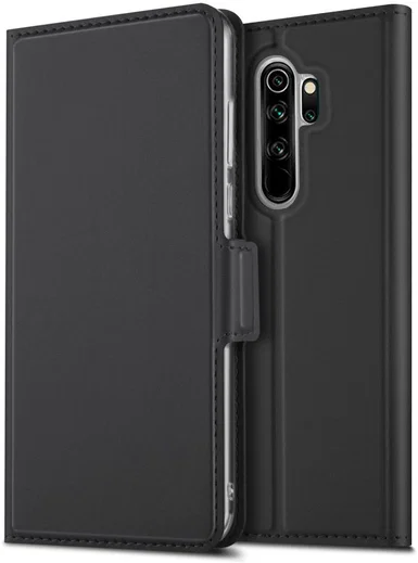 Xiaomi Redmi Note 8 Pro Business Hoesje met Kaarthouder Zwart afbeelding 1
