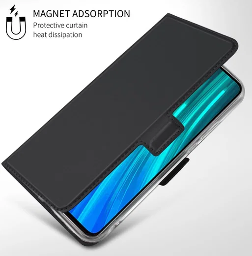 Xiaomi Redmi Note 8 Pro Business Hoesje met Kaarthouder Zwart afbeelding 4