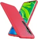 Xiaomi Mi Note 10 (Pro) Twill Texture TPU Hoesje Rood afbeelding 2