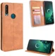 Alcatel 3X (2019) Retro Stijl Kunstleren Portemonnee Hoesje Bruin afbeelding 4