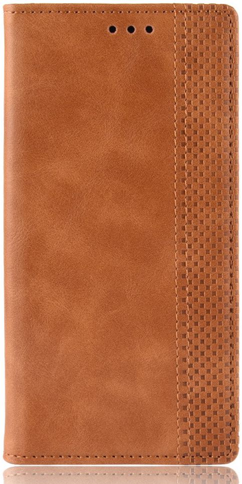 Alcatel 3X (2019) Retro Stijl Kunstleren Portemonnee Hoesje Bruin afbeelding 5
