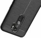 Oppo A9 (2020) / A5 (2020) Hoesje met Leren Textuur Zwart afbeelding 11