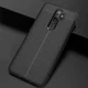 Oppo A9 (2020) / A5 (2020) Hoesje met Leren Textuur Zwart afbeelding 22