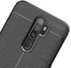 Oppo A9 (2020) / A5 (2020) Hoesje met Leren Textuur Zwart afbeelding 6