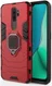 Oppo A5 / A9 (2020) Hybride Hoesje met Kickstand Ring Rood afbeelding 1