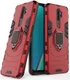 Oppo A5 / A9 (2020) Hybride Hoesje met Kickstand Ring Rood afbeelding 2