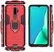 Oppo A5 / A9 (2020) Hybride Hoesje met Kickstand Ring Rood afbeelding 5