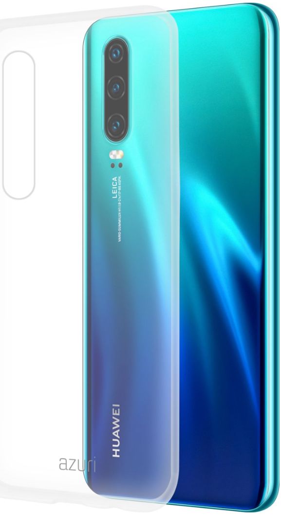 Azuri cover glossy TPU Huawei P30 Transparant afbeelding 1