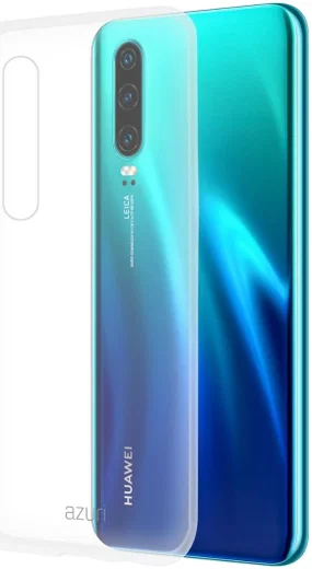 Azuri cover glossy TPU Huawei P30 Transparant afbeelding 1