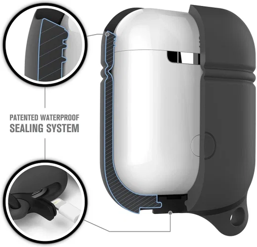 Catalyst Case Waterbestendig Hoesje Apple AirPods Slate Grey afbeelding 4