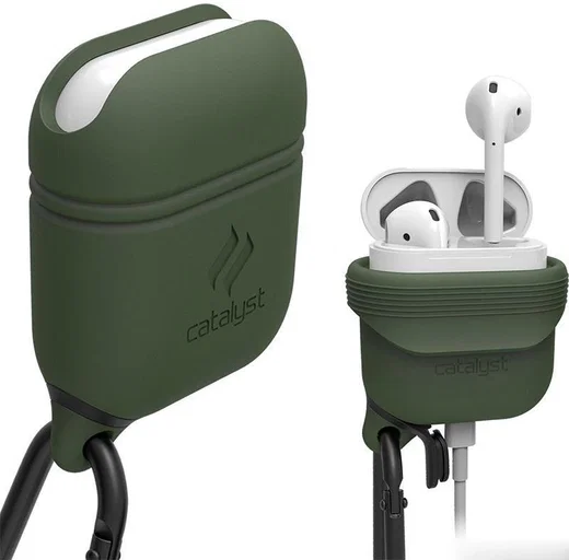 Catalyst Case Waterbestendig Hoesje Apple AirPods Army Green afbeelding 2