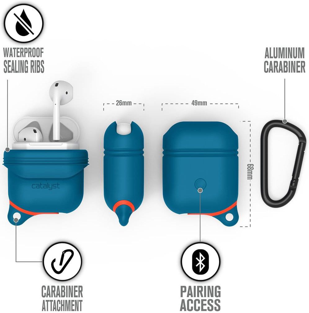 Catalyst Case Waterbestendig Hoesje Apple AirPods Blueridge afbeelding 3
