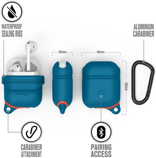 Catalyst Case Waterbestendig Hoesje Apple AirPods Blueridge afbeelding 3