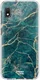 HappyCase Samsung Galaxy A10 Flexibel TPU Hoesje Aqua Marmer Print afbeelding 1
