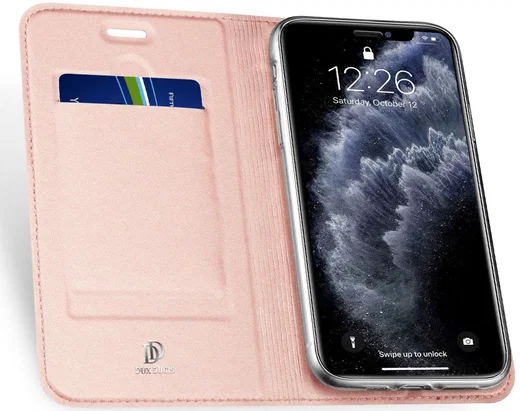Dux Ducis Skin Pro Series Apple iPhone 11 Pro Hoesje Roze Goud afbeelding 2