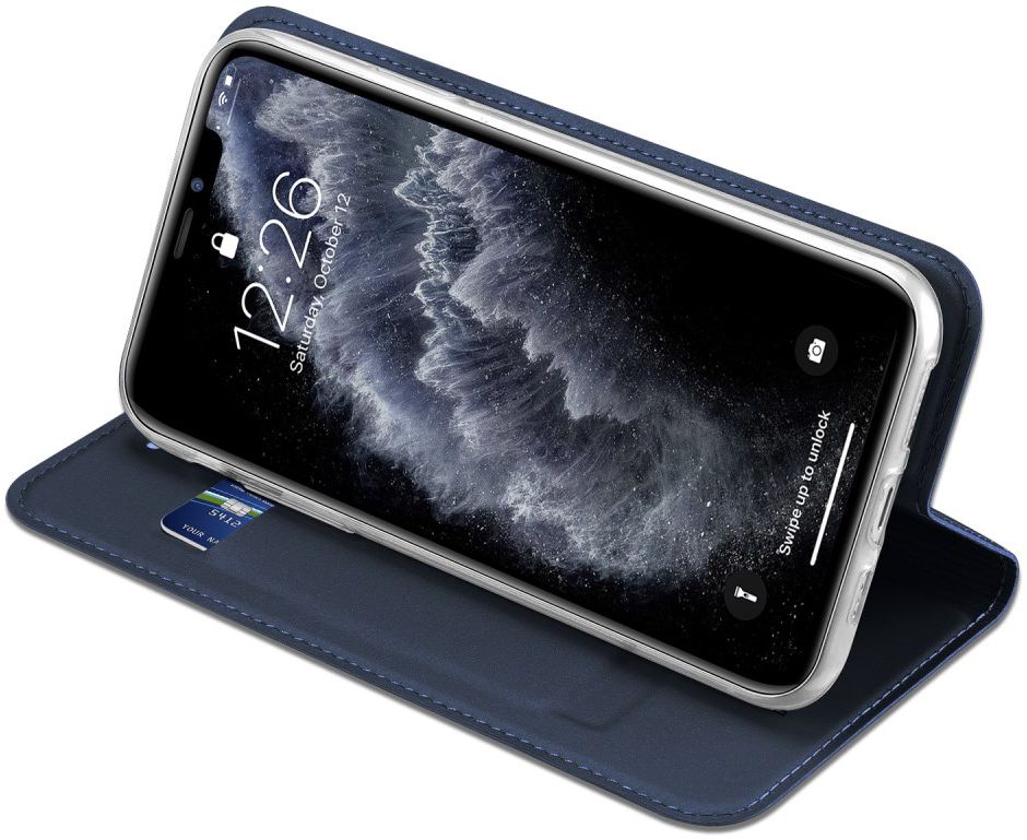 Dux Ducis Skin Pro Series Apple iPhone 11 Pro Max Flip Hoesje Blauw afbeelding 4