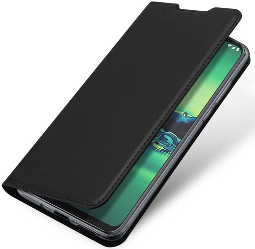 Dux Ducis Skin Pro Series Motorola Moto G8 Plus Flip Hoesje Zwart afbeelding 1