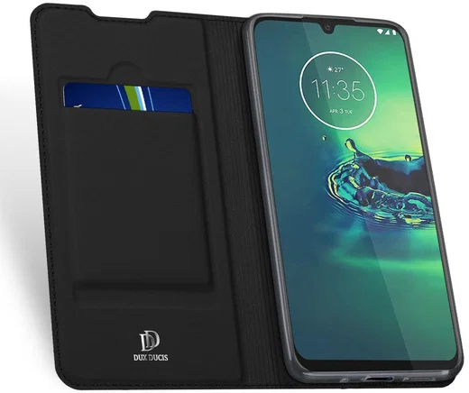 Dux Ducis Skin Pro Series Motorola Moto G8 Plus Flip Hoesje Zwart afbeelding 2