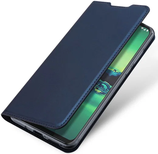 Dux Ducis Skin Pro Series Motorola Moto G8 Plus Flip Hoesje Blauw afbeelding 1