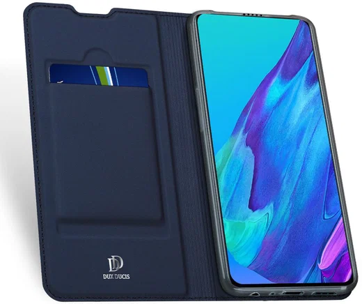 Dux Ducis Skin Pro Series Oppo Reno2 Flip Hoesje Blauw afbeelding 2