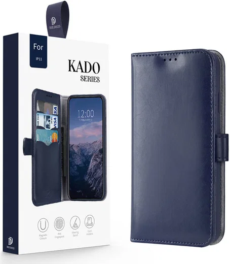Dux Ducis Kado Series Apple iPhone 11 Pro Portemonnee Hoesje Blauw afbeelding 10