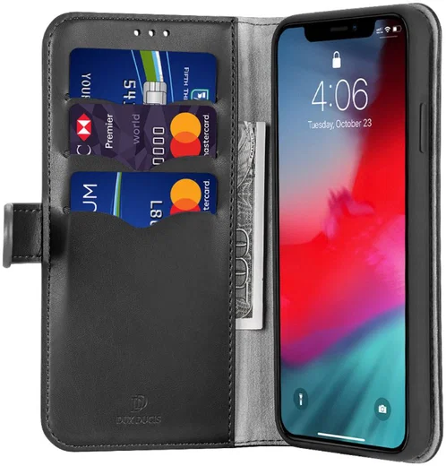 Dux Ducis Kado Series Apple iPhone 11 Pro Max Portemonnee Hoesje Zwart afbeelding 1