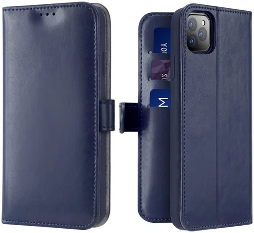 Dux Ducis Kado Series Apple iPhone 11 Pro Max Portemonnee Hoesje Blauw afbeelding 2