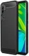 Xiaomi Mi Note 10 / Mi Note 10 Pro Hoesje Geborsteld en Dun TPU Zwart afbeelding 1