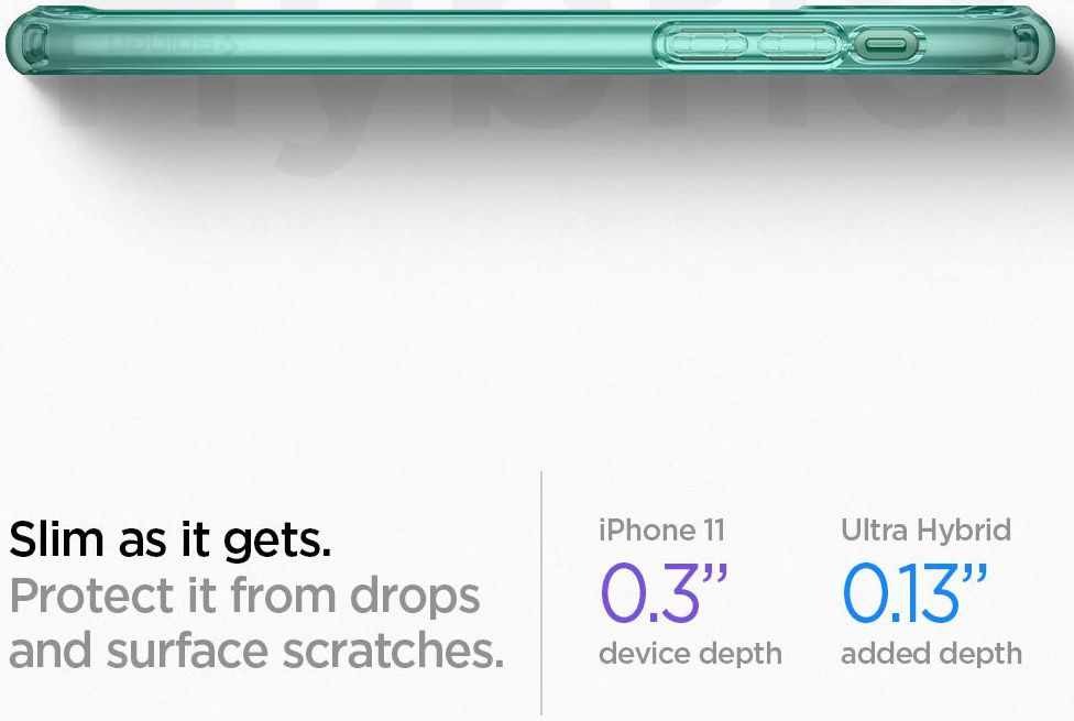 Spigen Ultra Hybrid Apple iPhone 11 Hoesje Green Crystal afbeelding 6