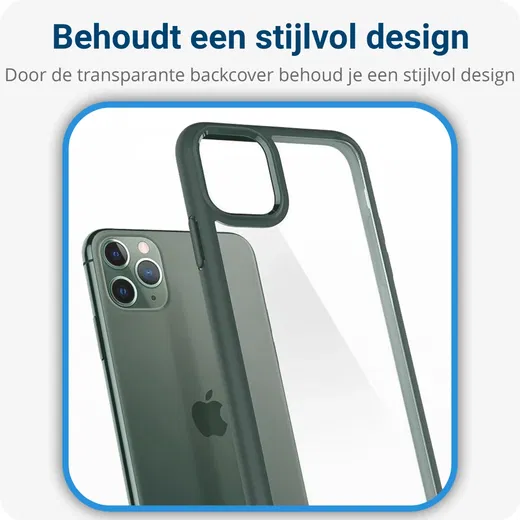 Spigen Ultra Hybrid Apple iPhone 11 Pro Hoesje Midnight Green afbeelding 3