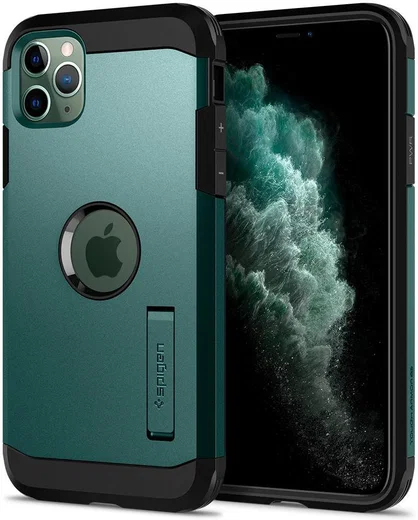 Spigen Tough Armor XP Apple iPhone 11 Pro Hoesje Midnight Green afbeelding 1