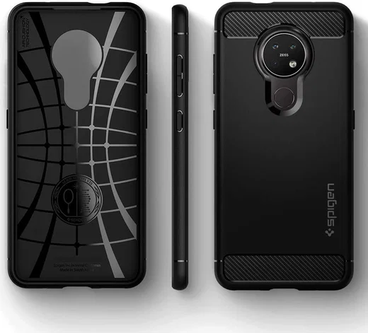 Spigen Rugged Armor Hoesje Nokia 7.2 Zwart afbeelding 4