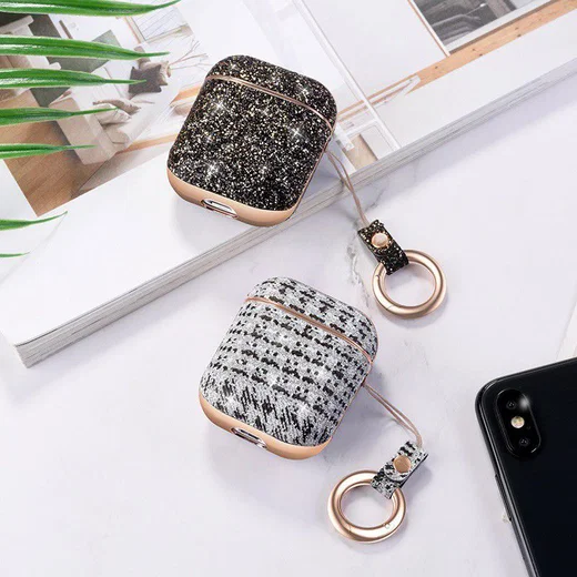 Hoco Beautiful Series Apple AirPods Stevig TPU Hoesje Zilver afbeelding 4
