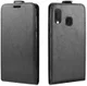 Samsung Galaxy A20E Flip Hoesje Verticaal Zwart afbeelding 2