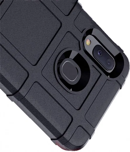 Samsung Galaxy A20e Anti-Shock TPU Hyrbide Hoesje Blauw afbeelding 3