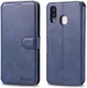 AZNS Samsung Galaxy A20e Portemonnee Stand Hoesje Blauw afbeelding 3