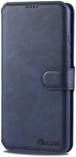 AZNS Samsung Galaxy A20e Portemonnee Stand Hoesje Blauw afbeelding 2