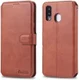 AZNS Samsung Galaxy A20e Portemonnee Stand Hoesje Bruin afbeelding 3