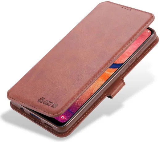 AZNS Samsung Galaxy A20e Portemonnee Stand Hoesje Bruin afbeelding 1
