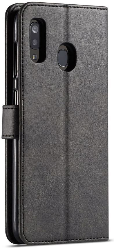 Samsung Galaxy A20e Portemonnee Stand Bookcase Hoesje Zwart afbeelding 1
