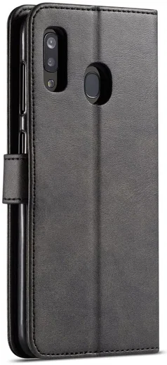 Samsung Galaxy A20e Portemonnee Stand Bookcase Hoesje Zwart afbeelding 1