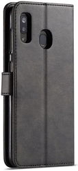 Samsung Galaxy A20e Portemonnee Stand Bookcase Hoesje Zwart afbeelding