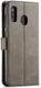 Samsung Galaxy A20e Portemonnee Stand Bookcase Hoesje Grijs afbeelding 1