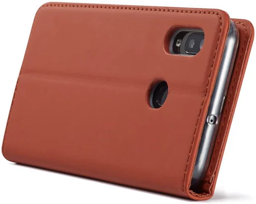 Samsung Galaxy A20e Portemonnee Stand Bookcase Hoesje Kunstleer Bruin afbeelding 13