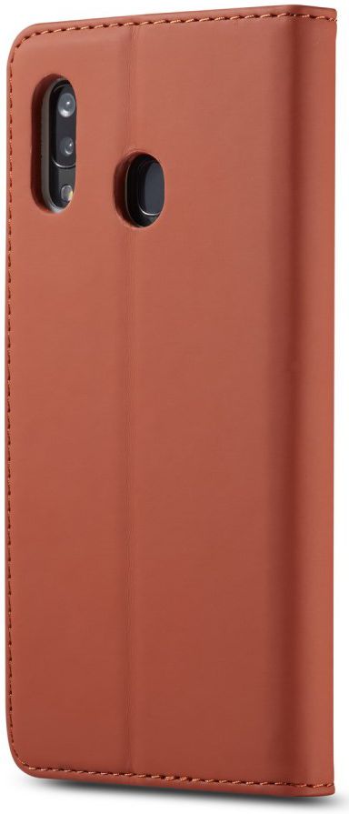 Samsung Galaxy A20e Portemonnee Stand Bookcase Hoesje Kunstleer Bruin afbeelding 5