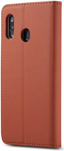 Samsung Galaxy A20e Portemonnee Stand Bookcase Hoesje Kunstleer Bruin afbeelding 5