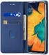 Samsung Galaxy A20e Portemonnee Stand Bookcase Hoesje Kunstleer Blauw afbeelding 2
