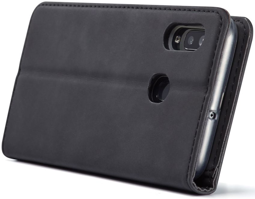 Samsung Galaxy A20e Portemonnee Stand Bookcase Hoesje Kunstleer Zwart afbeelding 13