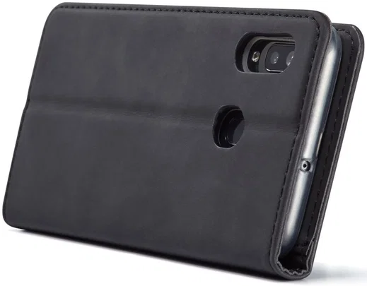 Samsung Galaxy A20e Portemonnee Stand Bookcase Hoesje Kunstleer Zwart afbeelding 13